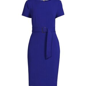 Calvin Klein Royal Blue Belted Dress